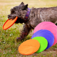 Load image into Gallery viewer, 1pcs Funny Silicone Flying Saucer Dog Cat Toy Dog Game Flying Discs Resistant Chew Puppy Training Interactive Dog Supplies