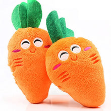 Load image into Gallery viewer, 1pc Plush Squeaky Bone Dog Toys Bite-Resistant Clean Dog Chew Puppy Training Toy Soft Banana Carrot And Vegetable Pet Supplies