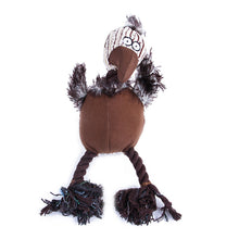 Load image into Gallery viewer, Squeaky Fun Dogs Animal Shape Toys Gift Set Large Non Stuffed Rabbit Honking Squirrel for Dogs Chew Squeaker Dog Red Bird Toys