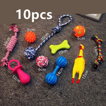 Load image into Gallery viewer, Puppy Dog Pet Chew Toys Gift Set Pet Rope Toys Durable Cotton Clean Teeth for Small To Medium Dogs Toy Cats Pet Supplies
