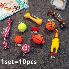 Load image into Gallery viewer, Puppy Dog Pet Chew Toys Gift Set Pet Rope Toys Durable Cotton Clean Teeth for Small To Medium Dogs Toy Cats Pet Supplies
