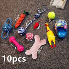 Load image into Gallery viewer, Puppy Dog Pet Chew Toys Gift Set Pet Rope Toys Durable Cotton Clean Teeth for Small To Medium Dogs Toy Cats Pet Supplies
