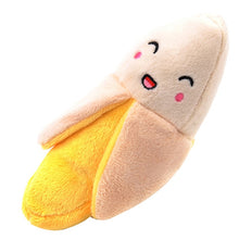 Load image into Gallery viewer, 1pc Plush Squeaky Bone Dog Toys Bite-Resistant Clean Dog Chew Puppy Training Toy Soft Banana Carrot And Vegetable Pet Supplies
