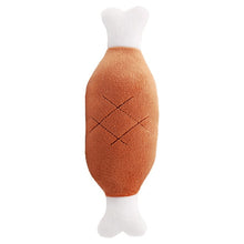 Load image into Gallery viewer, 1pc Plush Squeaky Bone Dog Toys Bite-Resistant Clean Dog Chew Puppy Training Toy Soft Banana Carrot And Vegetable Pet Supplies
