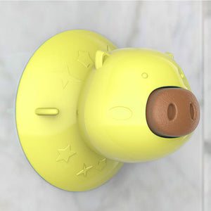 HIPIDOG Pig Shape Sucker Toys Dog Chew Toy Toothbrush Chew Treats Snacks Biscuits for Pets Toys with Suckers