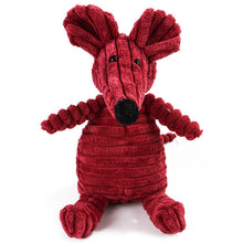 Load image into Gallery viewer, Squeaky Fun Dogs Animal Shape Toys Gift Set Large Non Stuffed Rabbit Honking Squirrel for Dogs Chew Squeaker Dog Red Bird Toys
