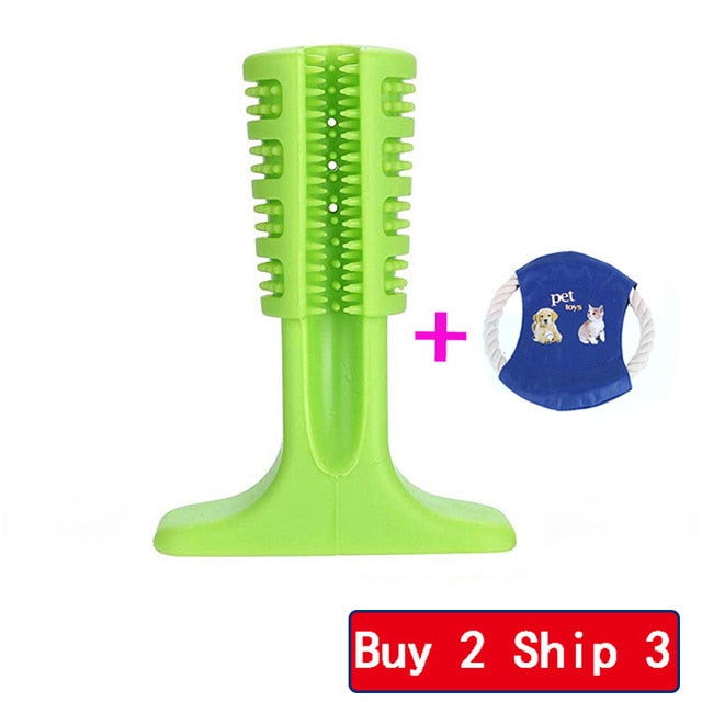 Dog Tooth Brush Toothpaste Dog Rubber Toys Pet Chewing Biting Toys Cleaning Dog Tooth Toys For Small Puppy Large Dog Accessories