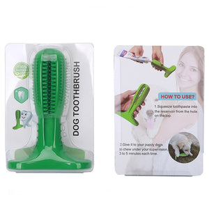 Dog Tooth Brush Toothpaste Dog Rubber Toys Pet Chewing Biting Toys Cleaning Dog Tooth Toys For Small Puppy Large Dog Accessories