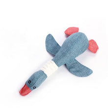 Load image into Gallery viewer, 2019 New cute plush toys squeak pet wolf rabbit animal plush toy dog chew squeaky whistling involved squirrel dog toys
