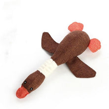 Load image into Gallery viewer, 2019 New cute plush toys squeak pet wolf rabbit animal plush toy dog chew squeaky whistling involved squirrel dog toys
