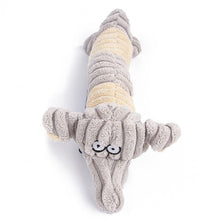 Load image into Gallery viewer, 2019 New cute plush toys squeak pet wolf rabbit animal plush toy dog chew squeaky whistling involved squirrel dog toys
