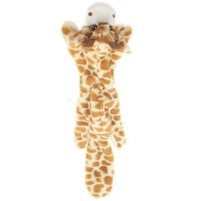 Load image into Gallery viewer, 2019 New cute plush toys squeak pet wolf rabbit animal plush toy dog chew squeaky whistling involved squirrel dog toys
