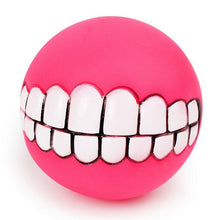 Load image into Gallery viewer, Pet Dog Ball Teeth Funny Trick Toy Silicone Toy Chew Squeaker Squeaky Sound Dogs Pet Play Toy
