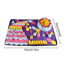 Load image into Gallery viewer, Pet Dog Sniffing Mat Dog Puzzle Toy Pet Snack Feeding Mat Boring Interactive Game Training Blanket Snuffle Feeding Training Mat
