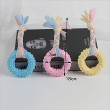 Load image into Gallery viewer, 1pcs Pet Dog Toy Chew Squeaky Rubber Toys Vocal Molar Rubber Toy Funny Nipple Ball for Cat Puppy Baby Dogs Interactive Training
