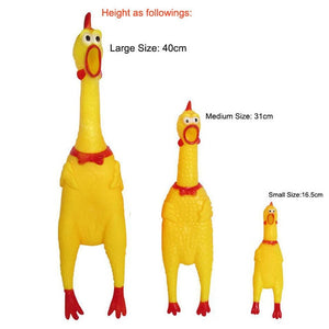 Pets Dog Toys Screaming Chicken Puppy Molar Chew Safety Funny Rubber  Venting Squeeze Squeaky Sound Toys Dog Accessories