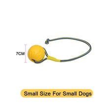 Load image into Gallery viewer, Amphibious Dog Toys Ball with Rope/Flying Discs/Chew Toy Ring EVA Pet Toy For dogs Interactive Ball For Small/Large Dogs Cats
